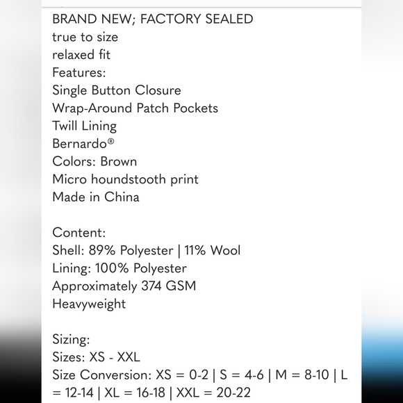 BERNARDO PLAID COAT - Picture 5 of 6